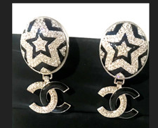 Chanel earrings logo usato  Pontinia