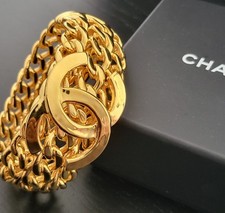 Chanel logo cuff for sale  GRAYS
