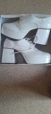 White patent platform for sale  DRIFFIELD