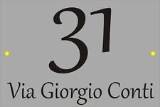 Targa alluminio per usato  Roma