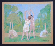 Danseuses gouache aquarelle d'occasion Danseuses gouache aquarelle d'occasion  Paris XVIII