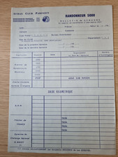 Bulletin demande randonneur d'occasion  Paris XV
