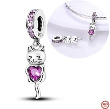 Silber charm katze gebraucht kaufen  Dresden