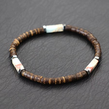 Bracelet perles jaspe d'occasion  Bordeaux-