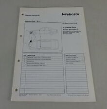 Einbauanleitung webasto standh gebraucht kaufen Einbauanleitung webasto standh gebraucht kaufen  Jever