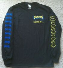 CAMISA BENEDICTION TOUR 1993 death metal azul matador de uva parafuso lançador deicida comprar usado  Enviando para Brazil