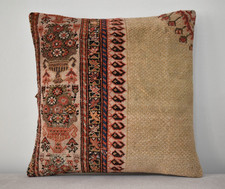 Tapete de sofá antigo com capa de travesseiro 16"" x 16"" feito de tapete antigo com capa de almofada comprar usado  Enviando para Brazil