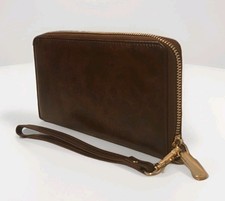 Carteira de couro marrom chelmon unissex pulseira cartões de crédito com ferragens douradas comprar usado  Enviando para Brazil