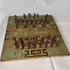 Schachspiel messing kupfer gebraucht kaufen  Hamburg