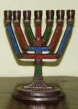 Candelabro ebraico fiamme usato  Italia