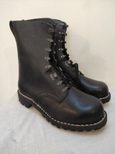 Authentic German army black leather para boots combat military genarbtes type 1 comprar usado  Enviando para Brazil