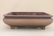 Pote de bonsai Tokoname ZENIGO sem vidros forma de bolsa retangular largura 40,6 cm (16 pol. comprar usado  Enviando para Brazil
