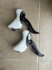 Usado, Conjunto de câmbio SHIMANO 105 ST-5700 2x10 velocidade bicicleta de estrada capuzes preto e branco comprar usado  Enviando para Brazil