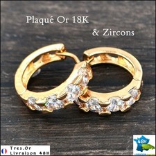 Plaqué 18k zircons d'occasion  Millau