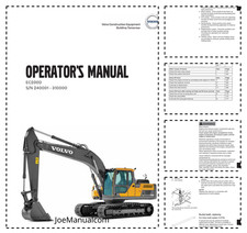 Volvo EC200D Koparka Instrukcja obsługi SN 240001-310000 PDF na sprzedaż  PL