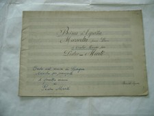 Spartito musicale manoscritto usato  Varese