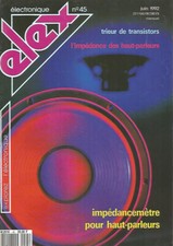 Elektor impedancemetre protec. d'occasion Elektor impedancemetre protec. d'occasion  Bray-sur-Somme