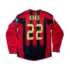 Camisa Home Manga Longa Original AC Milan 2004/05 - Kaka' 22 - Adulto Pequeno comprar usado  Enviando para Brazil