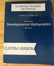 Graphing Calculator Lab Manual Lance/Smith 3rd Edition 1995 Custom Version comprar usado  Enviando para Brazil