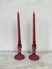 Glass candle holders for sale  BRADFORD