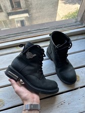 🚨BOTAS HARLEY DAVIDSON 36 COURO RARO MOTOCICLETA PRETO EUA SAPATOS DESBOTADOS Femininos comprar usado  Enviando para Brazil