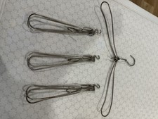Quatro casaco de viagem vintage de metal dobrável cabide arame comprar usado  Enviando para Brazil