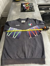Retro diadora sweatshirt for sale  MILTON KEYNES
