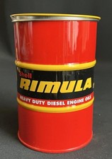 SHELL RIMULA RESISTENTE MOTOR DIESEL BARRIL DE ÓLEO GARAGEM GASOLINA LATA DOCE, usado comprar usado  Enviando para Brazil