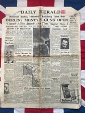 Jornal original 1945 Segunda Guerra Mundial Marshall Koniev Rhine Assault política habitacional Reino Unido comprar usado  Enviando para Brazil