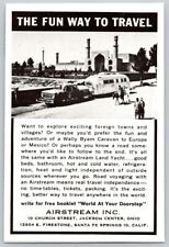 ANÚNCIO IMPRESSO MUITO PEQUENO 1965 Airstream Camper Trailer Jackson Center Ohio 3" x 4" comprar usado  Enviando para Brazil