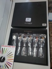 Bugatti Itália 18/10 conjunto de colher de aço inoxidável com caixa novo comprar usado  Enviando para Brazil