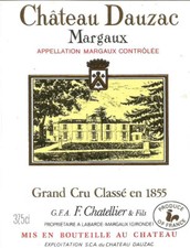 Etiquette chateau dauzac. d'occasion Etiquette chateau dauzac. d'occasion  Villenave-d'Ornon