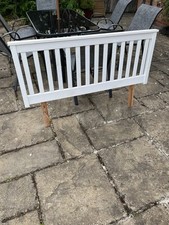 White wooden slatted for sale  SOLIHULL