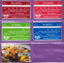Lot chad telecards d'occasion  Expédié en Belgium