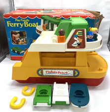 Fisher Price Little People Conjunto #932 Ferry Boat Vintage Rampa de Caixa Completa 1979 comprar usado  Enviando para Brazil