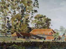 Original watercolour farm for sale  WIRRAL