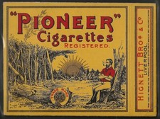 PAQUETE DE CIGARRILLOS/TABACO VINTAGE - #0117 - CASCO AÑOS 20 - HERGNETT - PIONERO segunda mano  Embacar hacia Mexico