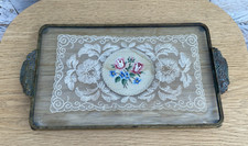 Vintage glass embroidery for sale  NOTTINGHAM