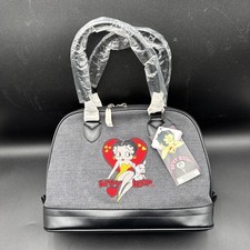 Bolsa Betty Boop Retrô Vintage 2005 Preta Cinza Glitter Nova NOS comprar usado  Enviando para Brazil