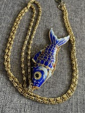 Vintage cloisonné blue for sale  Hesperia