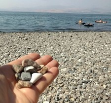  PEBBLES do Mar da Galileia, Terra Santa onde Jesus andou comprar usado  Enviando para Brazil