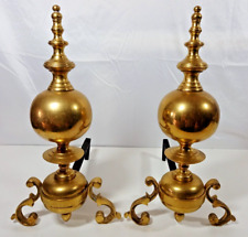 20 antique andirons brass for sale  Plano