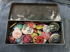 vintage tin badge for sale  LUTON