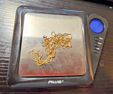Aplicativo de corrente de colar torcido plano de ouro 14k sólido 31 pol. Peso 0,8 mm 2 g Itália, usado comprar usado  Enviando para Brazil