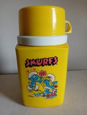 Smurfs yellow lunchbox for sale  Dedham