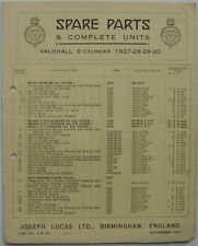 Vauxhall cylinder 1927 for sale  BATLEY