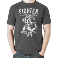 Camiseta de luta livre de karatê Fighter Boxing artes marciais mistas MMA UFC Jiu Jitsu nova comprar usado  Enviando para Brazil