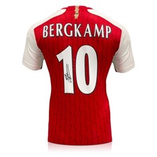 Camiseta de futebol Dennis Bergkamp assinada pelo Arsenal 2023-24 comprar usado  Enviando para Brazil