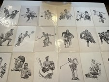 LOTE DE 18 séries de desenhos de esportes equitativos da década de 1960 por Robert Riger VARIEDADE comprar usado LOTE DE 18 séries de desenhos de esportes equitativos da década de 1960 por Robert Riger VARIEDADE comprar usado  Enviando para Brazil