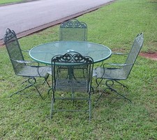 Vintage green wrought for sale  Fayetteville